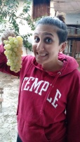 Miranda and the deliiiiicious grapes